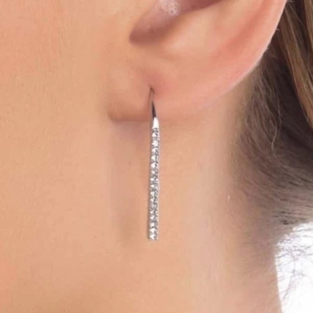 Givenchy Crystal Pave Threader Earrings